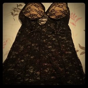 See through lingerie teddy